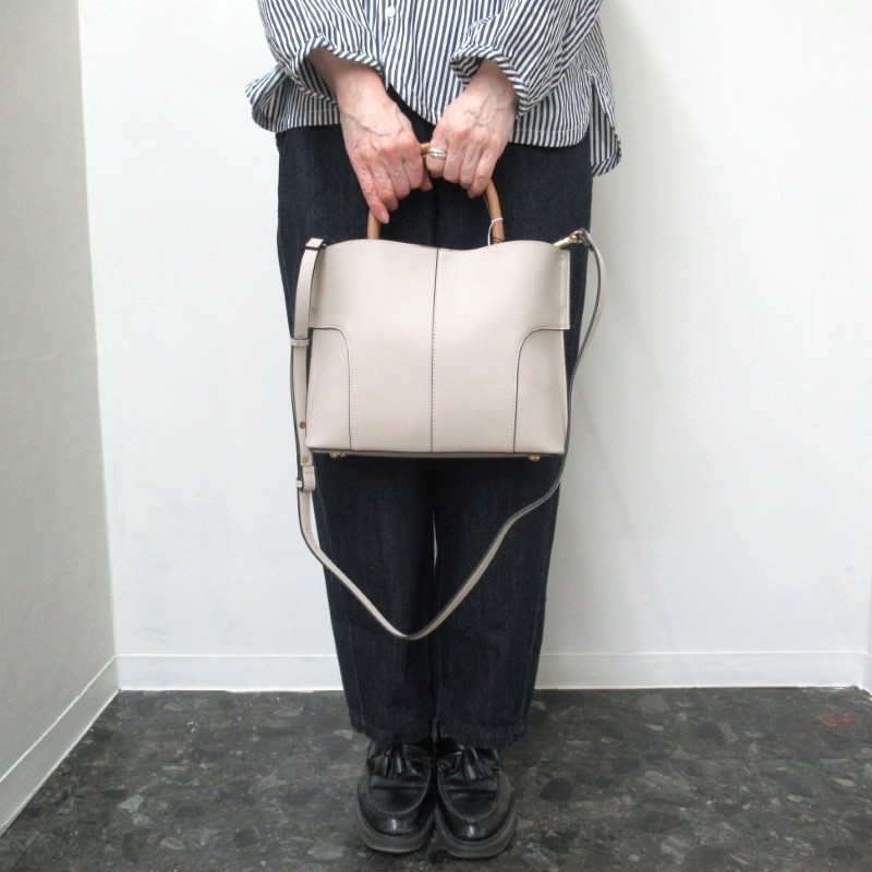 MID GIRL APPLY  ハンドル配色２wayショルダー /IV＃03